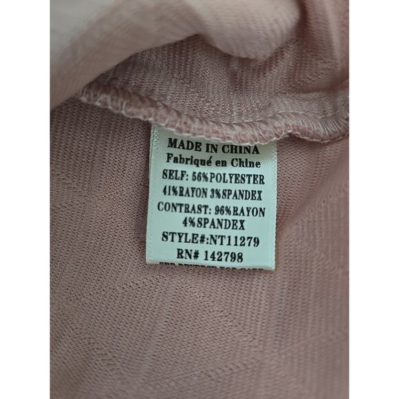 Mean Girls Look Quilted Blush Babydoll Pullover Textured Size Large - Picture 6 of 7